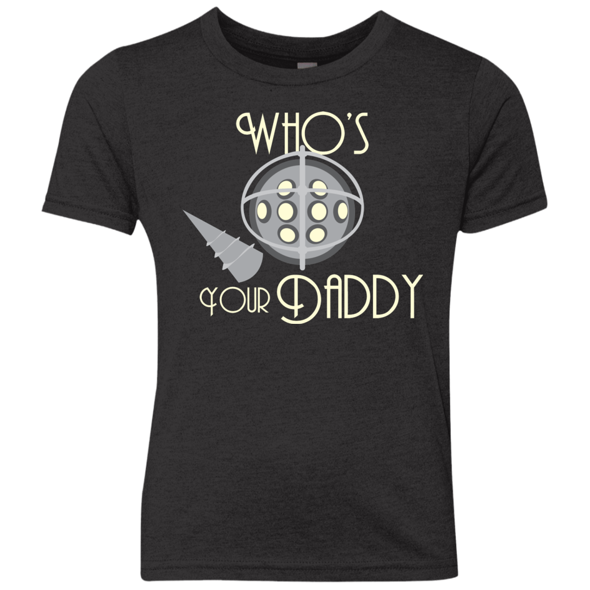 T-Shirts Vintage Black / YXS Who's Your Daddy Youth Triblend T-Shirt