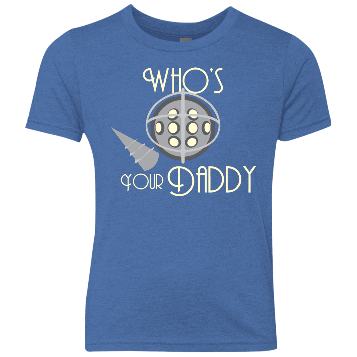 T-Shirts Vintage Royal / YXS Who's Your Daddy Youth Triblend T-Shirt