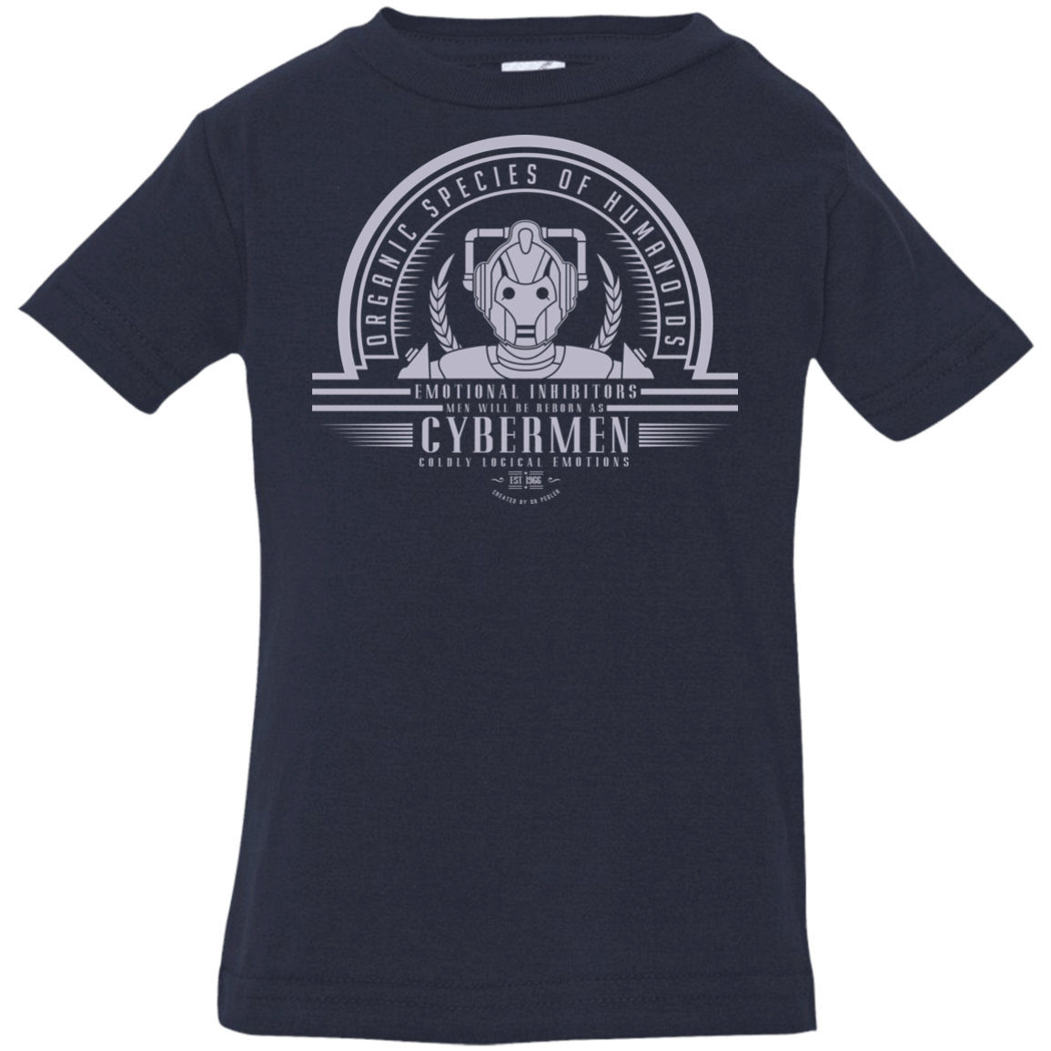 T-Shirts Navy / 6 Months Who Villains Cybermen Infant Premium T-Shirt