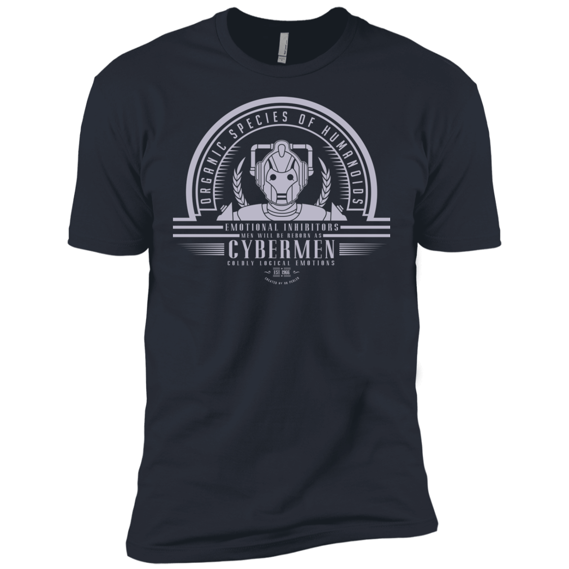 T-Shirts Indigo / X-Small Who Villains Cybermen Men's Premium T-Shirt
