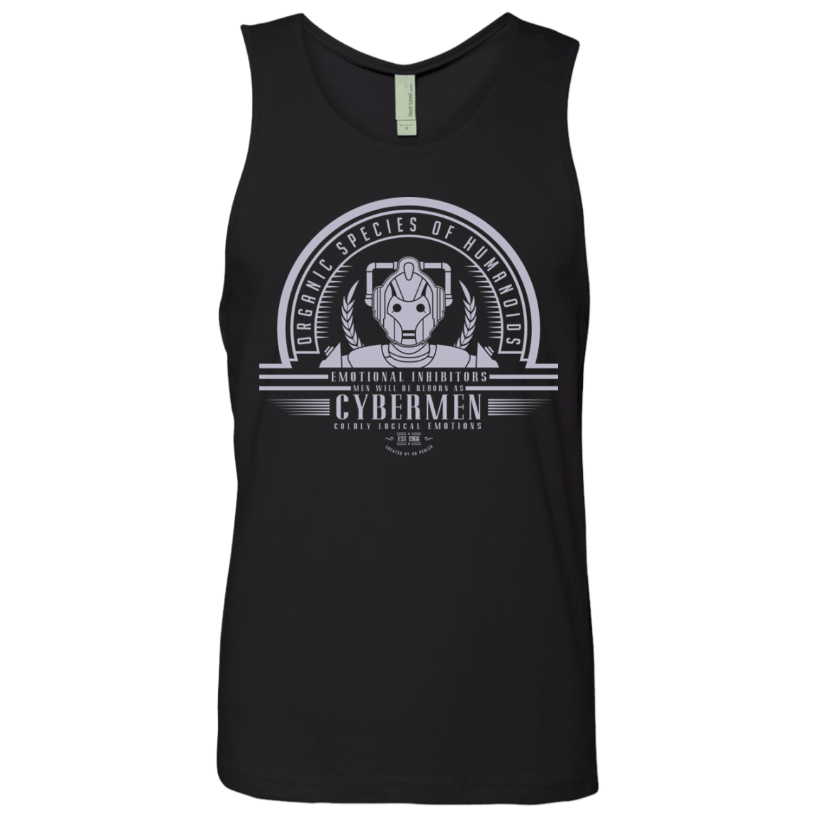 T-Shirts Black / Small Who Villains Cybermen Men's Premium Tank Top