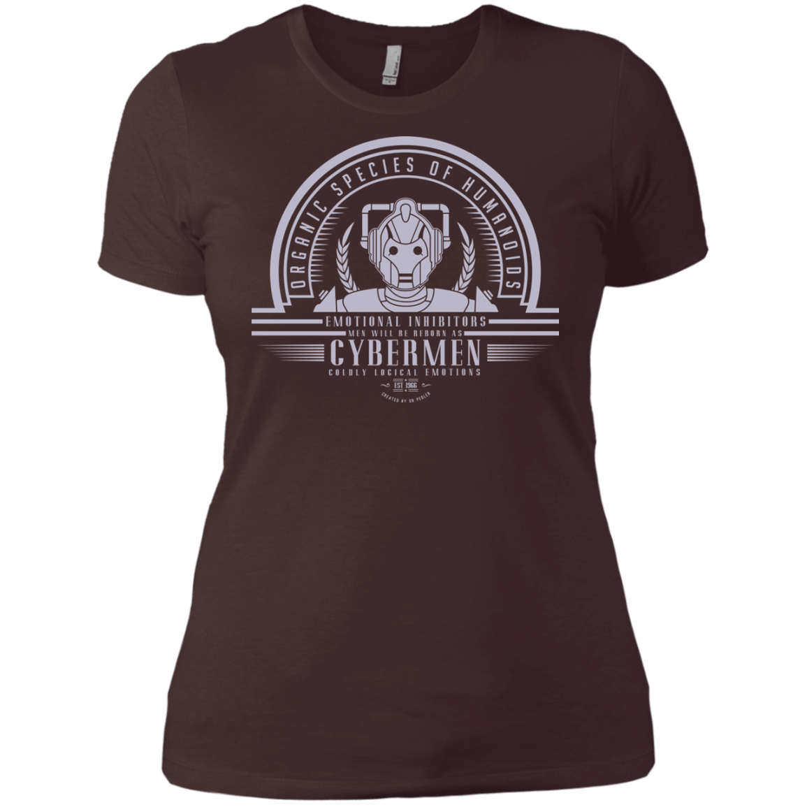 T-Shirts Dark Chocolate / X-Small Who Villains Cybermen Women's Premium T-Shirt
