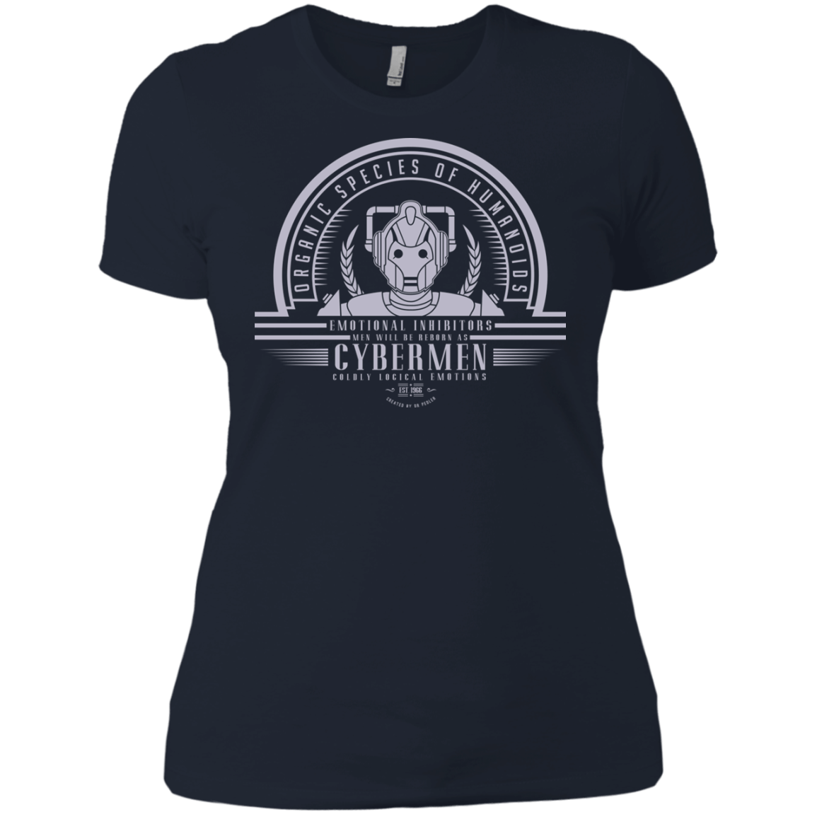 T-Shirts Midnight Navy / X-Small Who Villains Cybermen Women's Premium T-Shirt