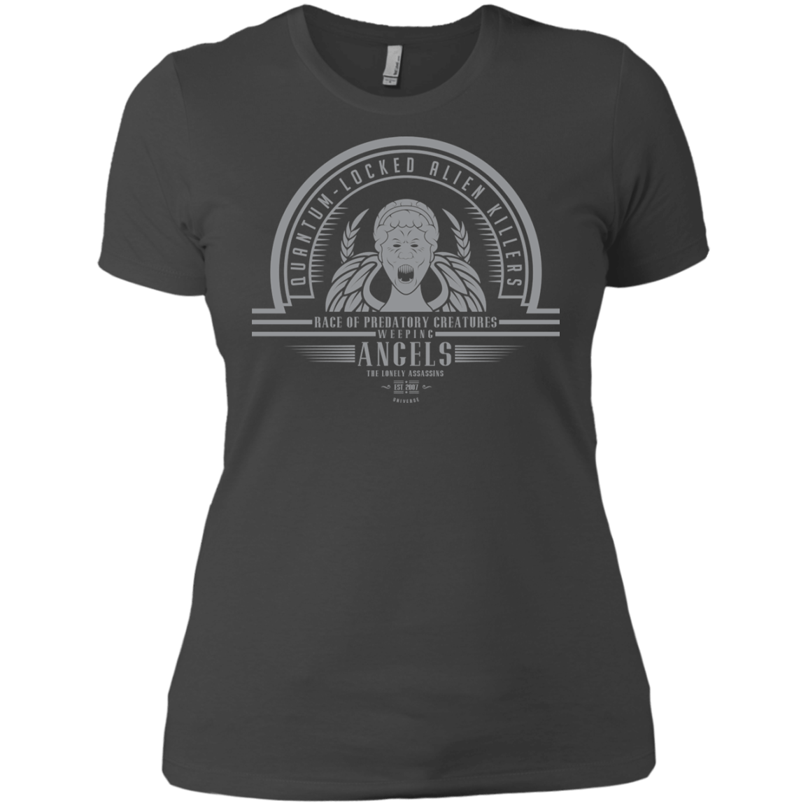 T-Shirts Heavy Metal / X-Small Who Villains Weeping Angels Women's Premium T-Shirt