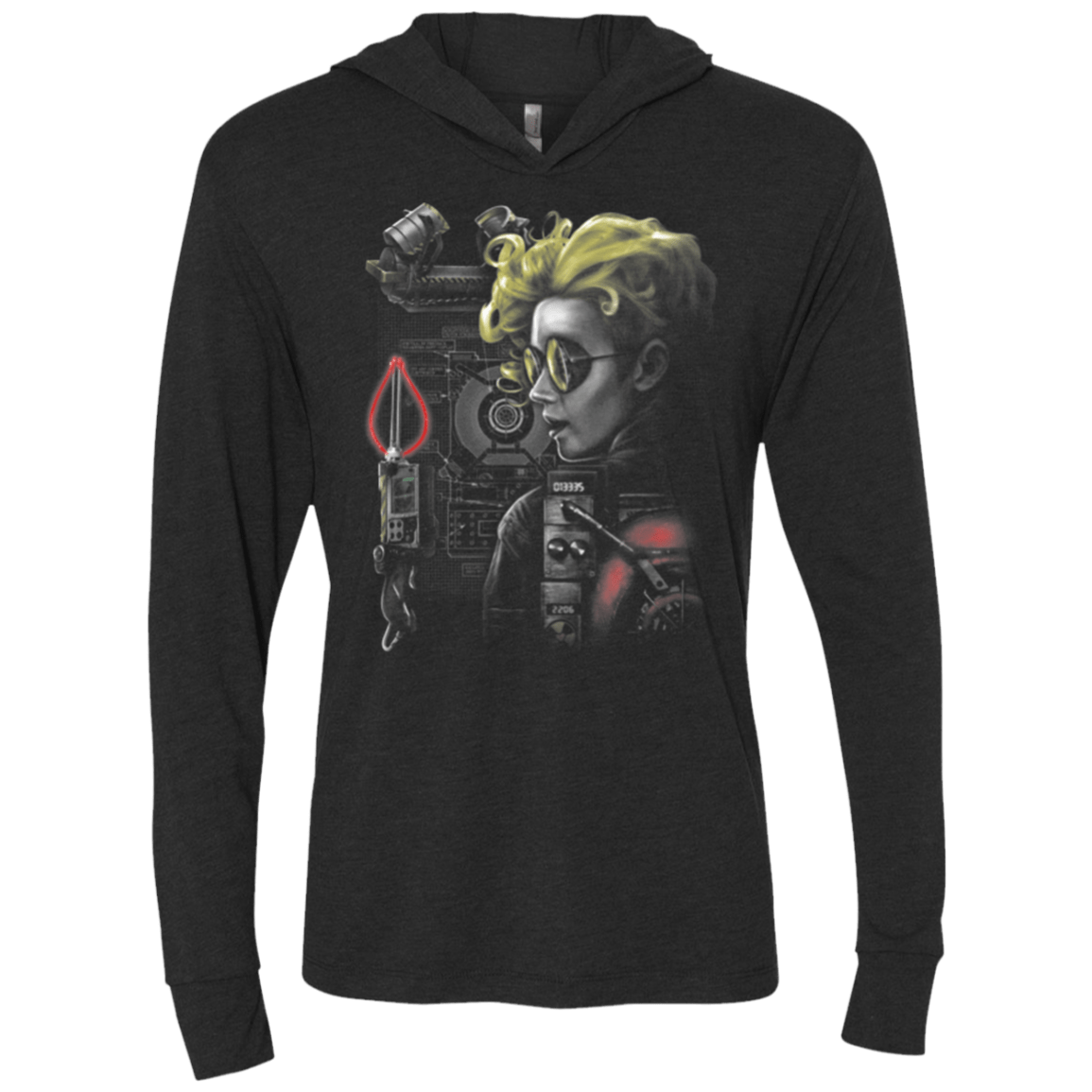 T-Shirts Vintage Black / X-Small Who You Gonna Call Triblend Long Sleeve Hoodie Tee