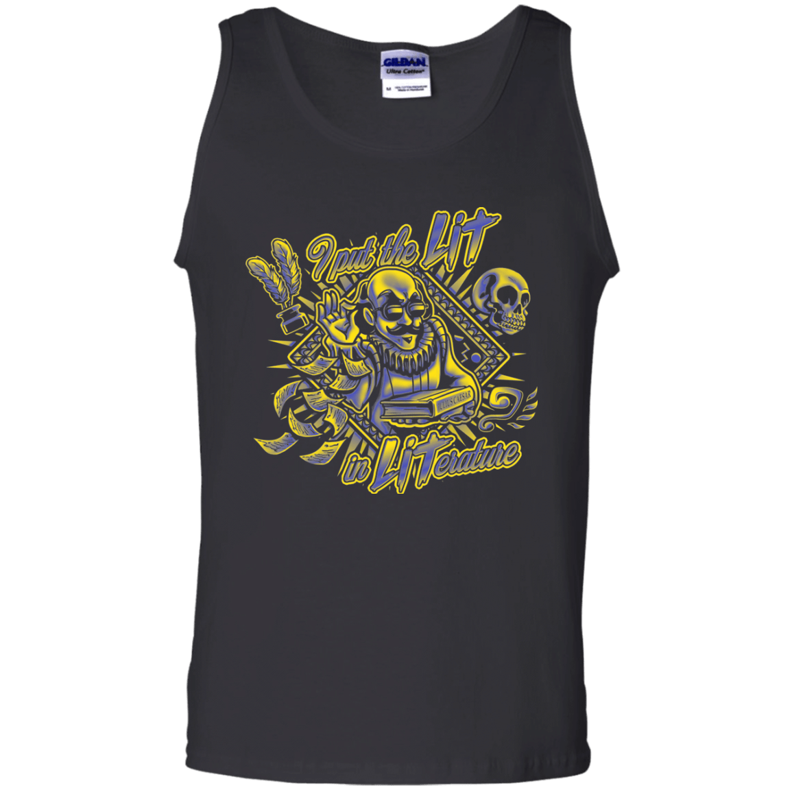 T-Shirts Black / S William Shakespeare Lit in Literature Men's Tank Top