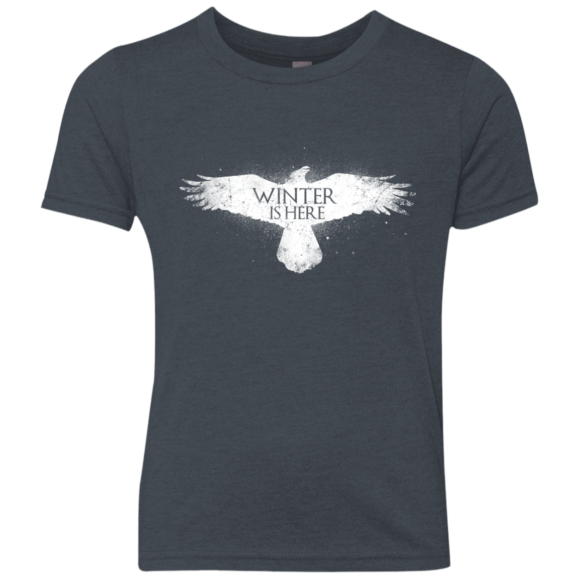 T-Shirts Vintage Navy / YXS Winter is here Youth Triblend T-Shirt