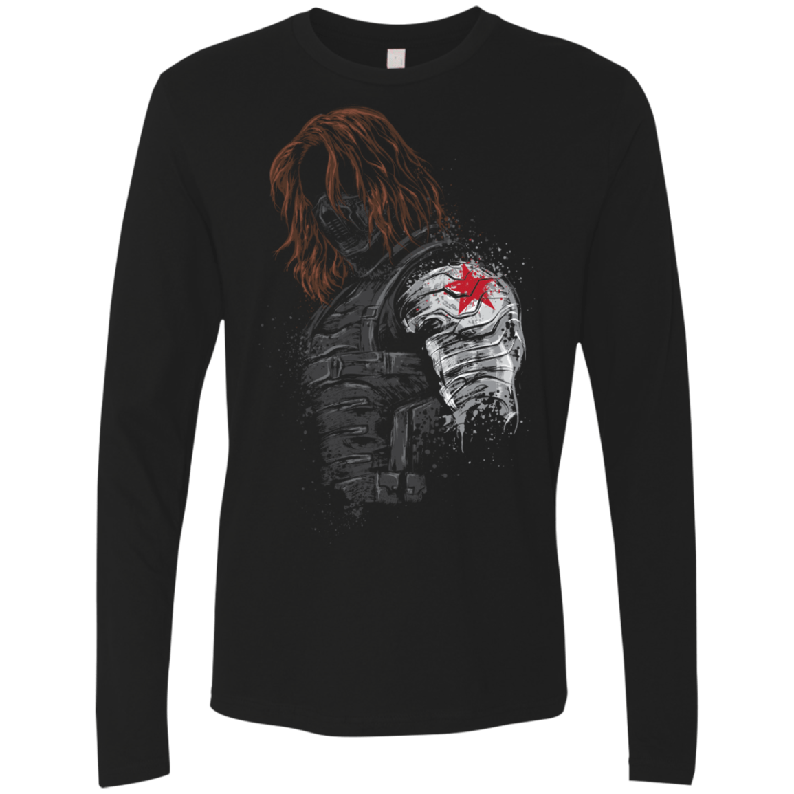 T-Shirts Black / S Winter Soldier Men's Premium Long Sleeve