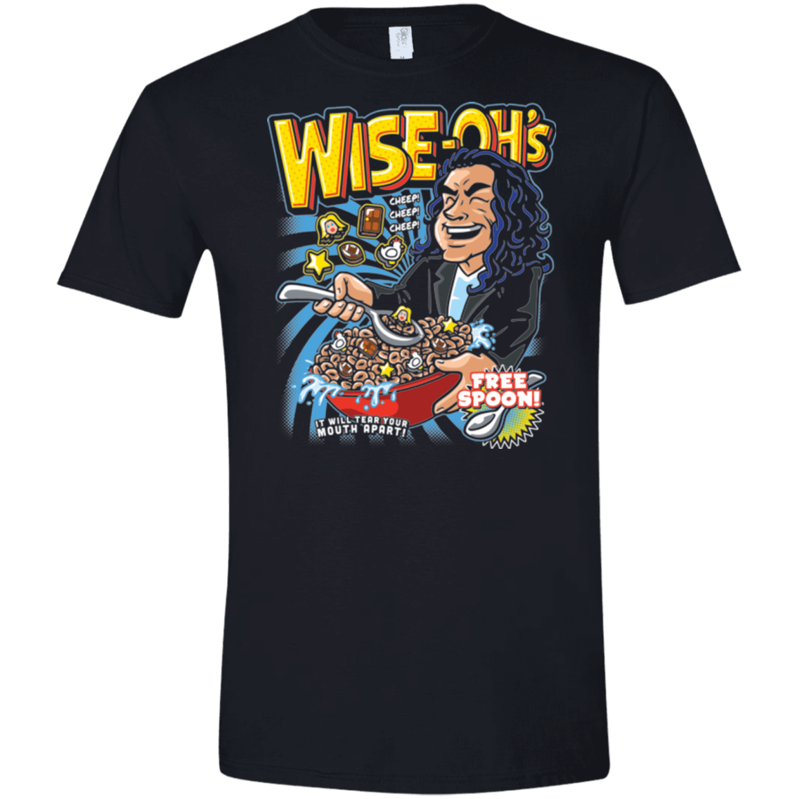 T-Shirts Black / X-Small Wise-Oh's Men's Semi-Fitted Softstyle