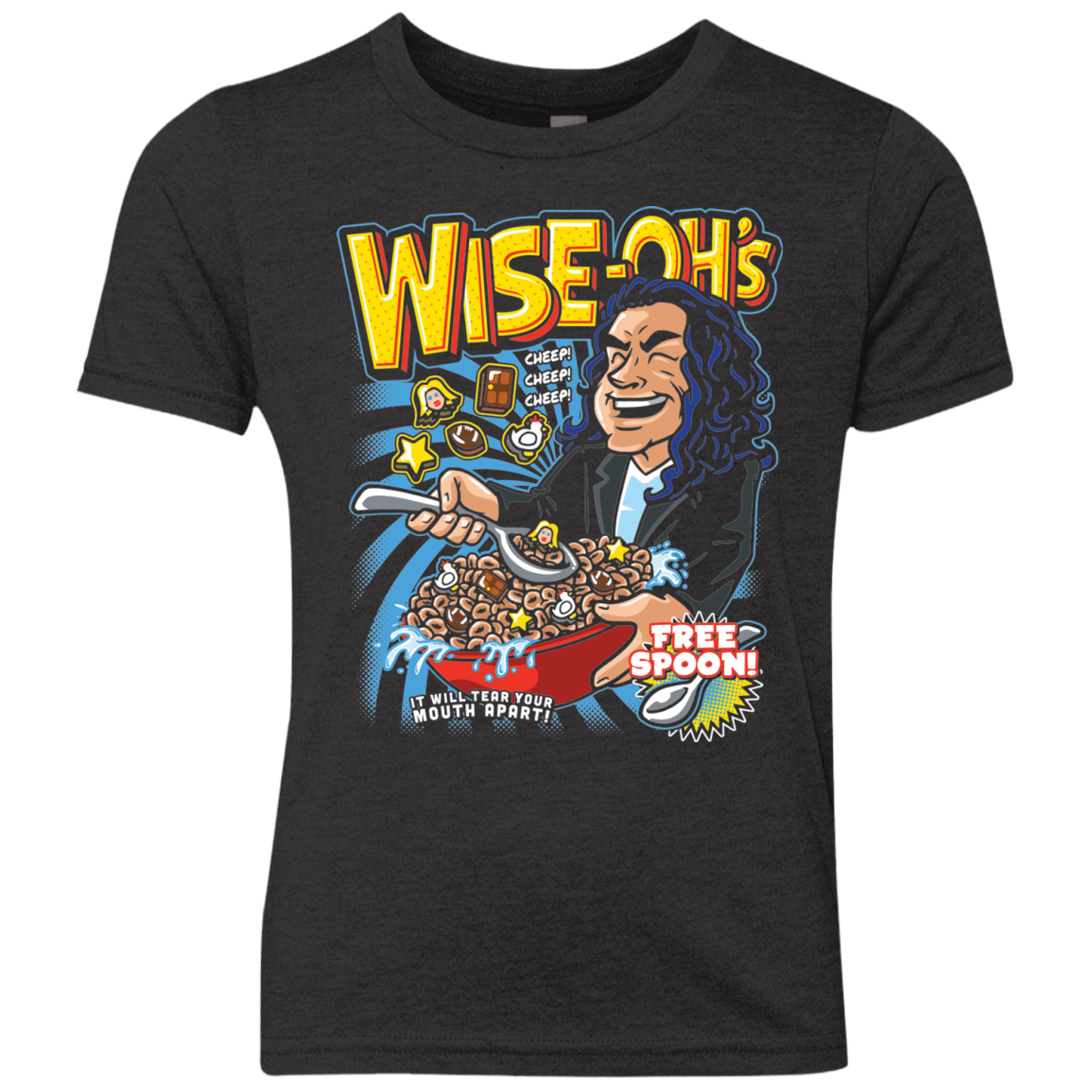 T-Shirts Vintage Black / YXS Wise-Oh's Youth Triblend T-Shirt