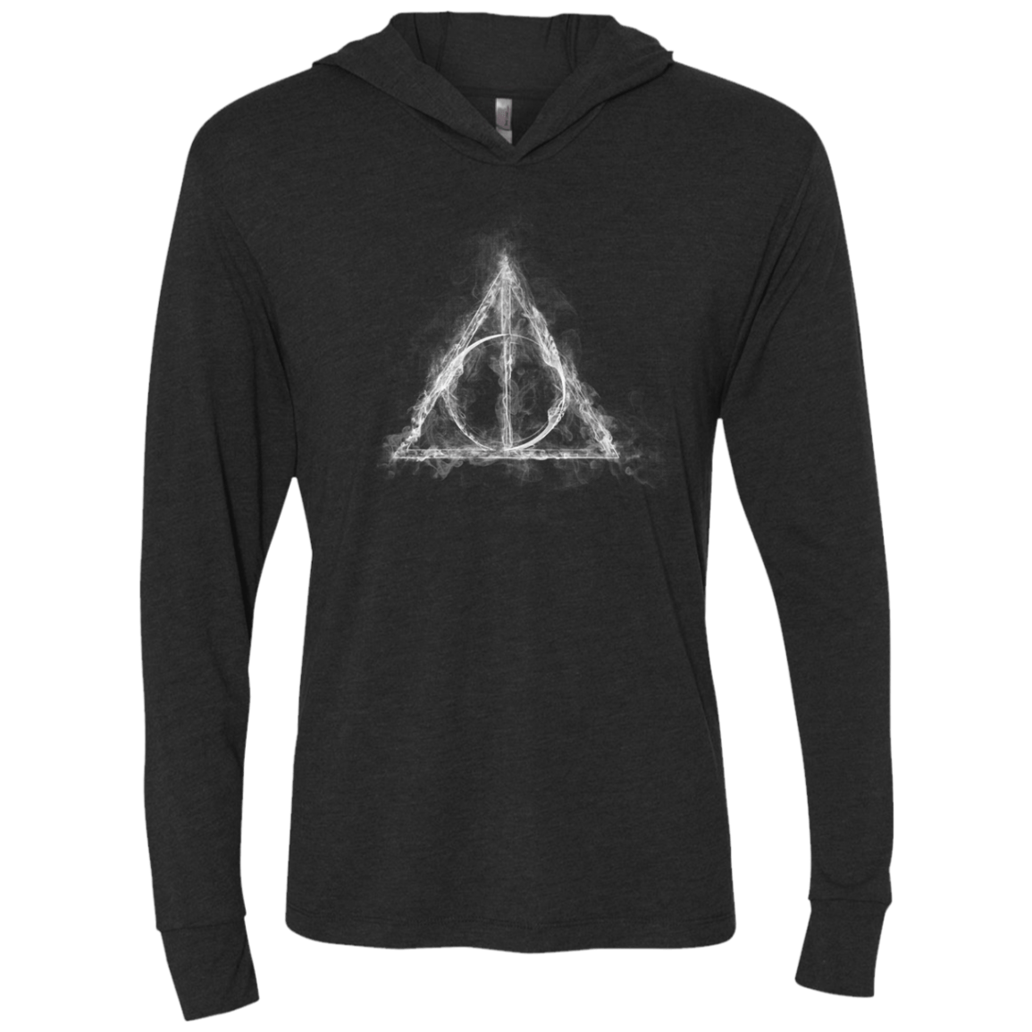T-Shirts Vintage Black / X-Small WIZARD SMOKE Triblend Long Sleeve Hoodie Tee