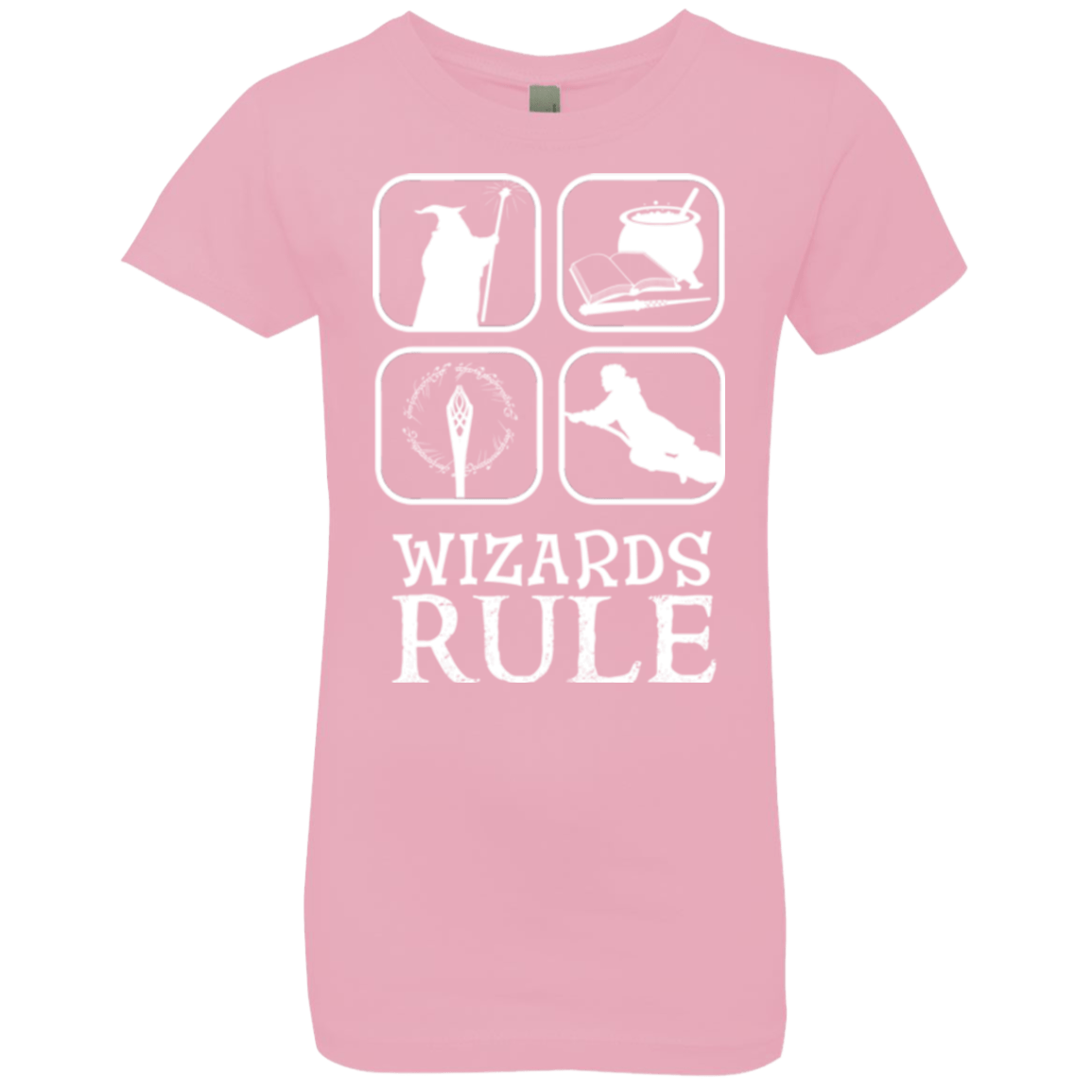 T-Shirts Light Pink / YXS Wizards Rule Girls Premium T-Shirt