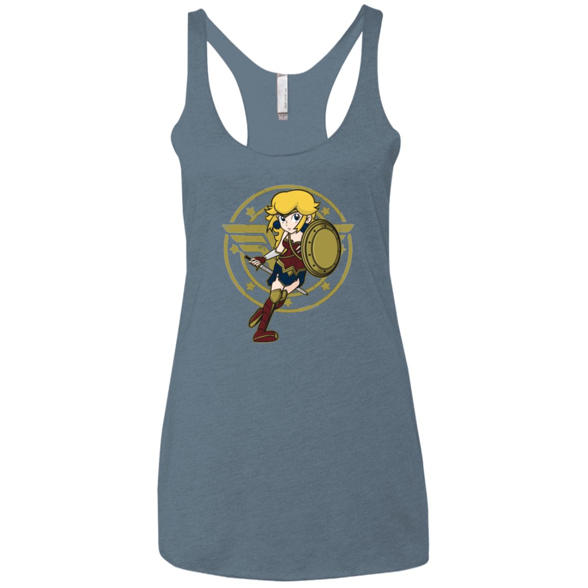 T-Shirts Indigo / X-Small Wonder Peach Women's Triblend Racerback Tank