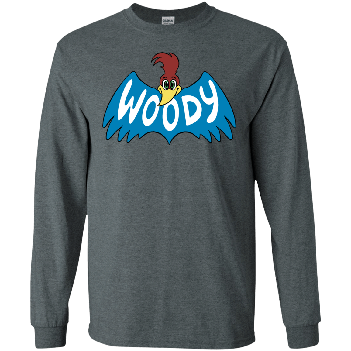 T-Shirts Dark Heather / S Woodpecker Men's Long Sleeve T-Shirt