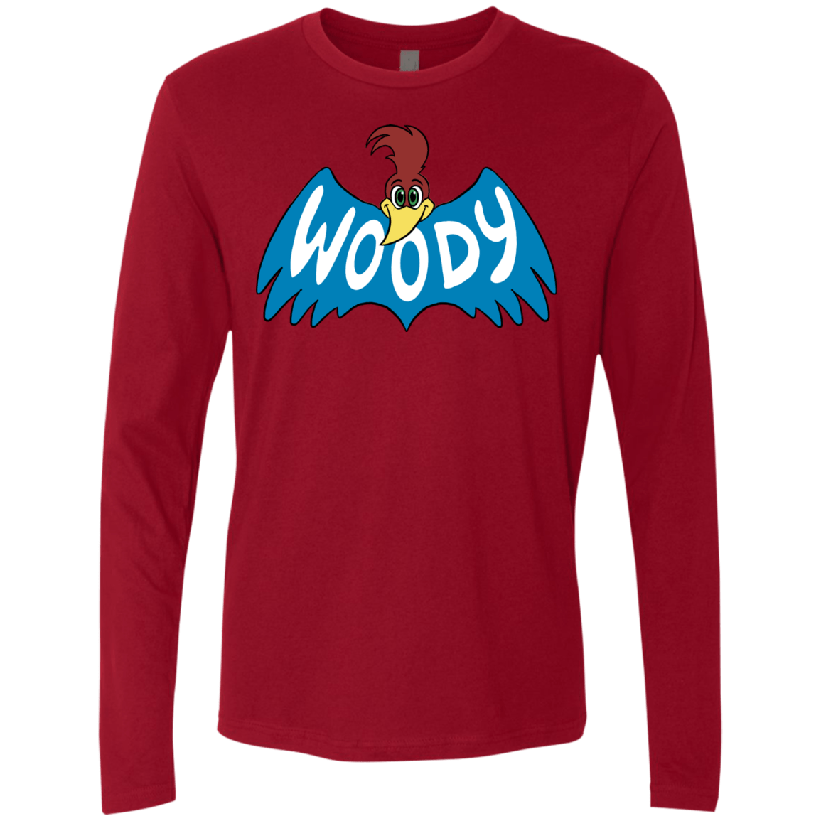 T-Shirts Cardinal / S Woodpecker Men's Premium Long Sleeve