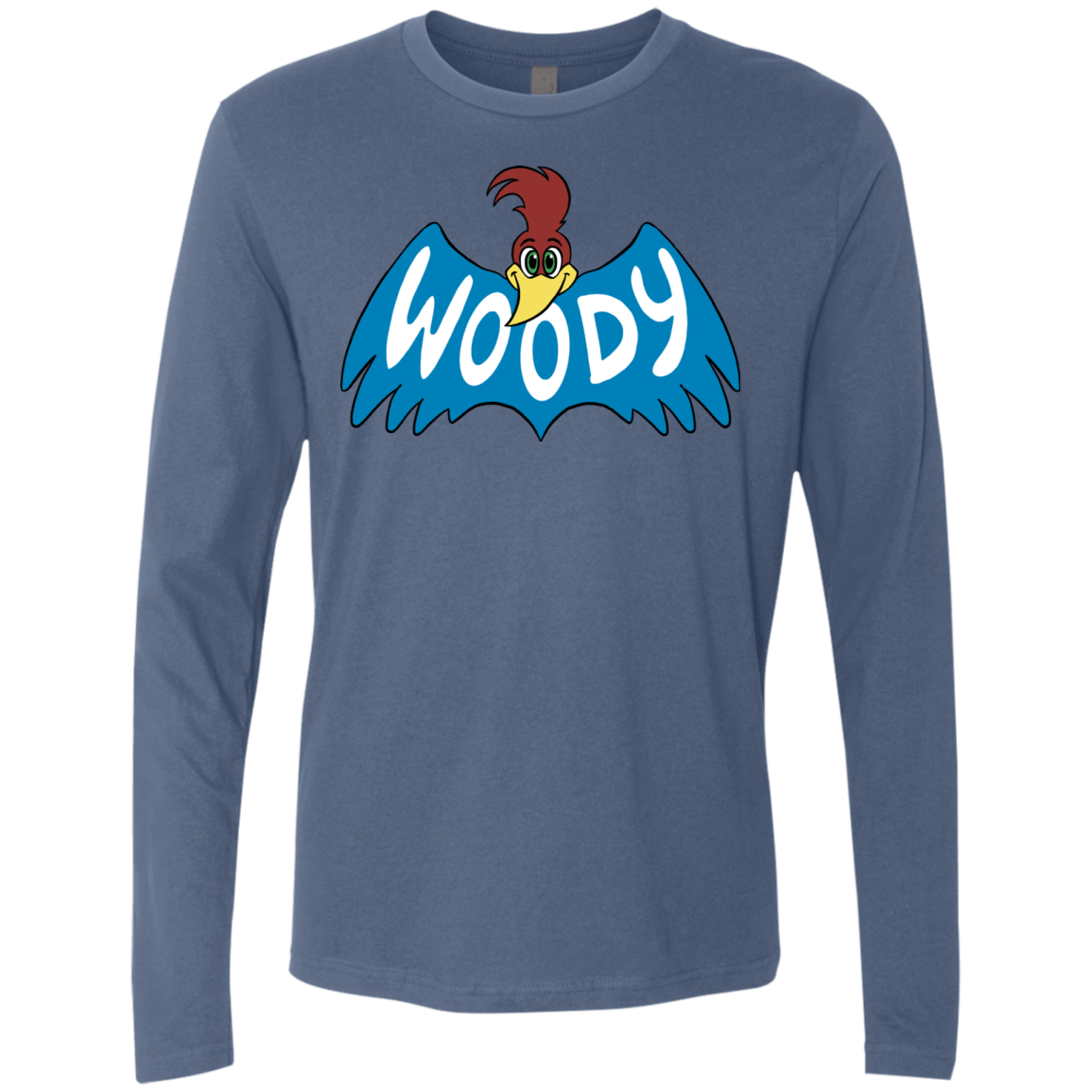 T-Shirts Indigo / S Woodpecker Men's Premium Long Sleeve