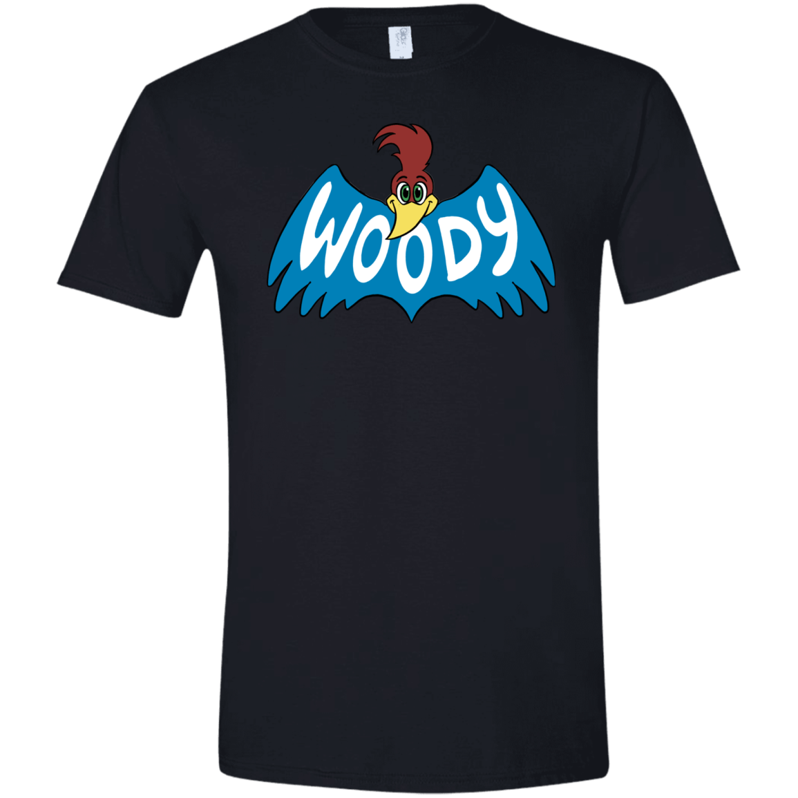 T-Shirts Black / X-Small Woodpecker Men's Semi-Fitted Softstyle