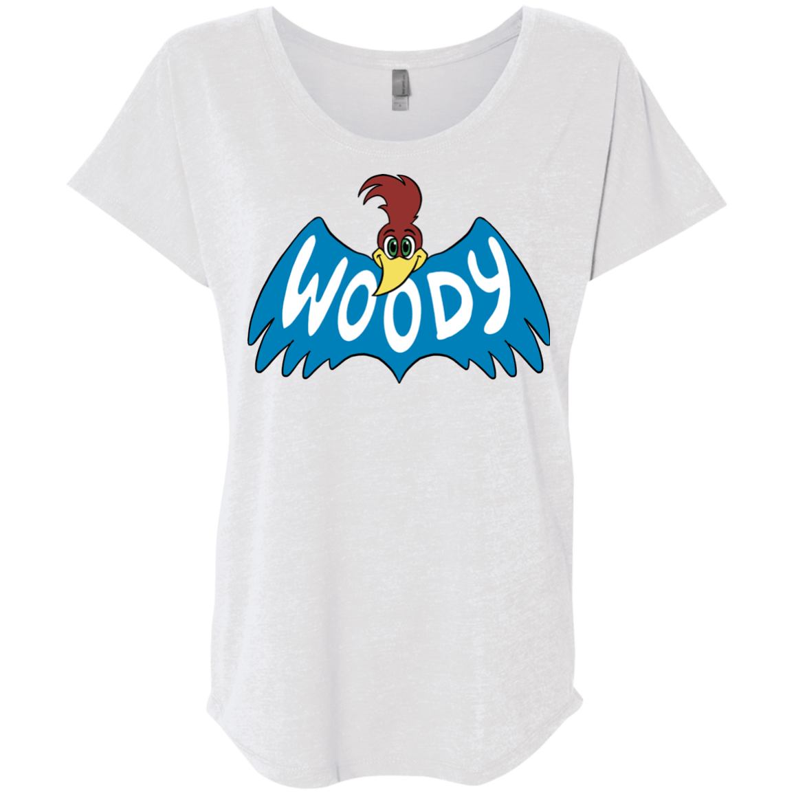 T-Shirts Heather White / X-Small Woodpecker Triblend Dolman Sleeve