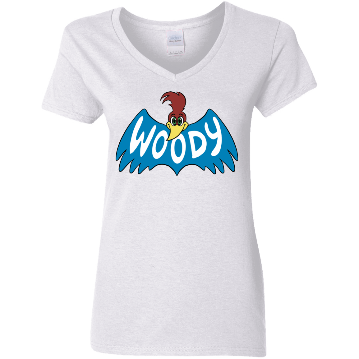 T-Shirts White / S Woodpecker Women's V-Neck T-Shirt