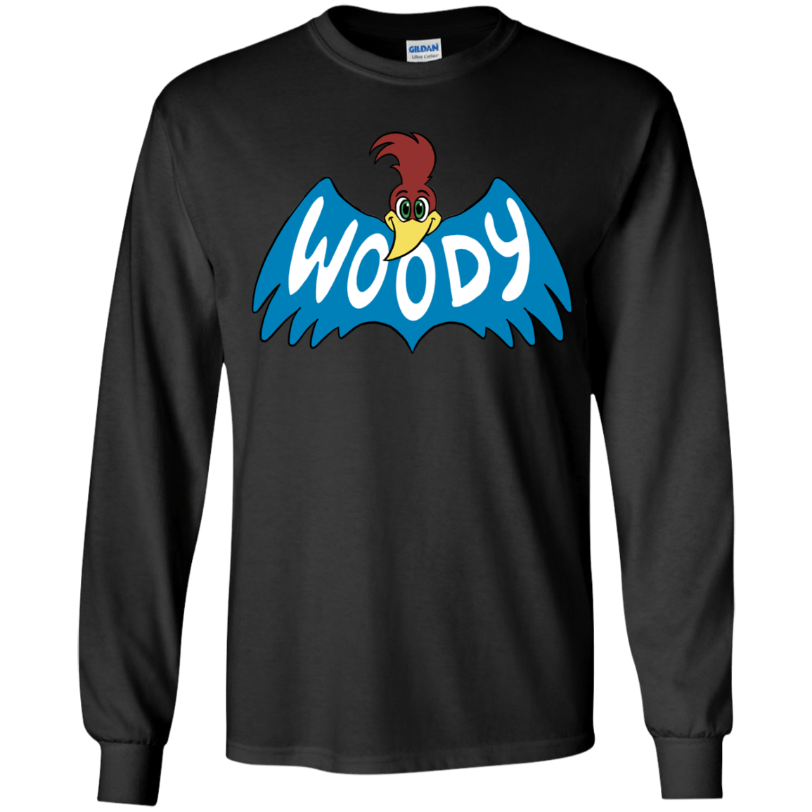 T-Shirts Black / YS Woodpecker Youth Long Sleeve T-Shirt