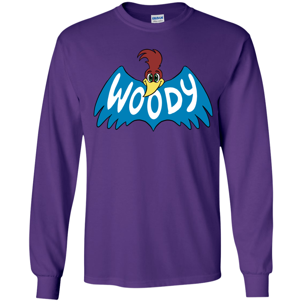 T-Shirts Purple / YS Woodpecker Youth Long Sleeve T-Shirt
