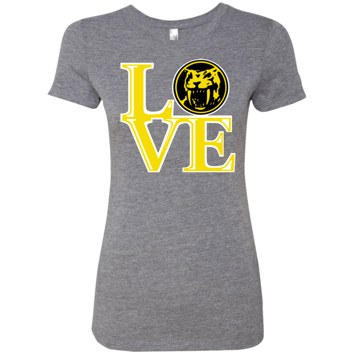 T-Shirts Premium Heather / Small Yellow Ranger LOVE Women's Triblend T-Shirt