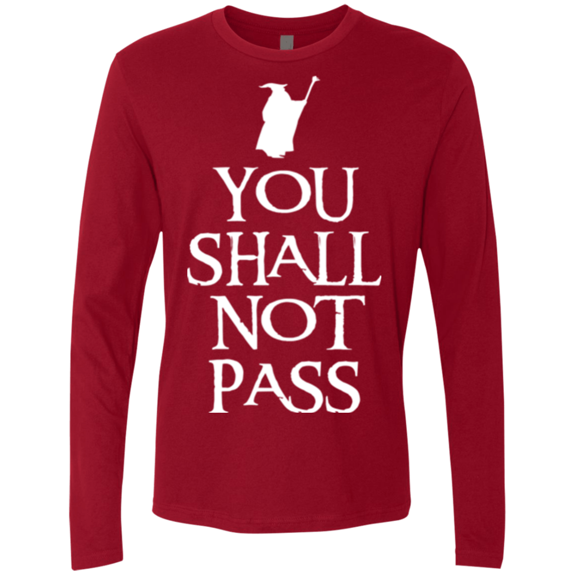 T-Shirts Cardinal / Small You shall not pass Men's Premium Long Sleeve