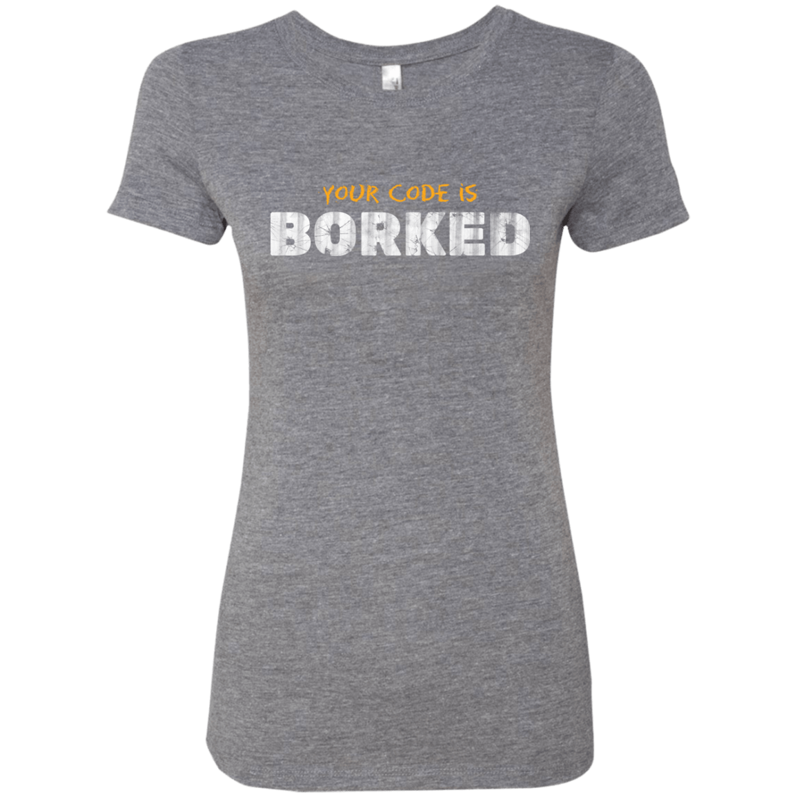 T-Shirts Premium Heather / Small Your Code Is Borked Women's Triblend T-Shirt
