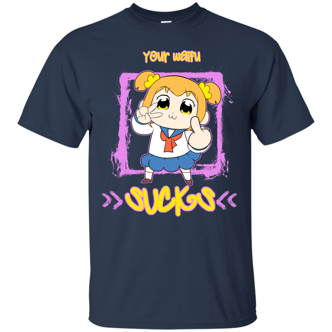 T-Shirts Navy / S Your Waifu T-Shirt