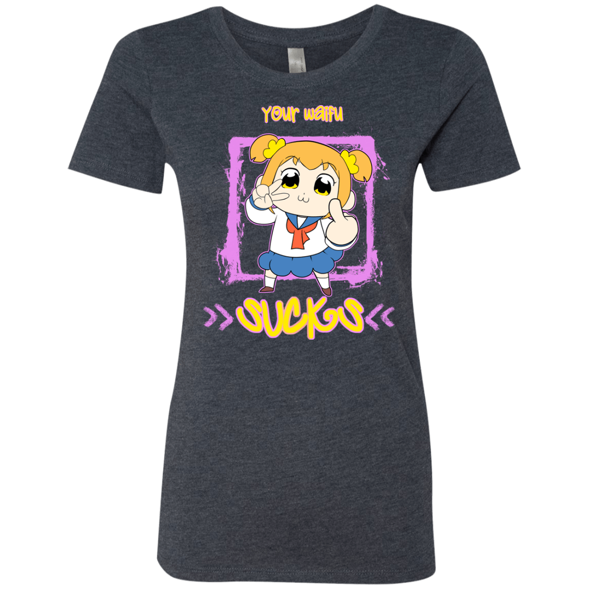 T-Shirts Vintage Navy / S Your Waifu Women's Triblend T-Shirt