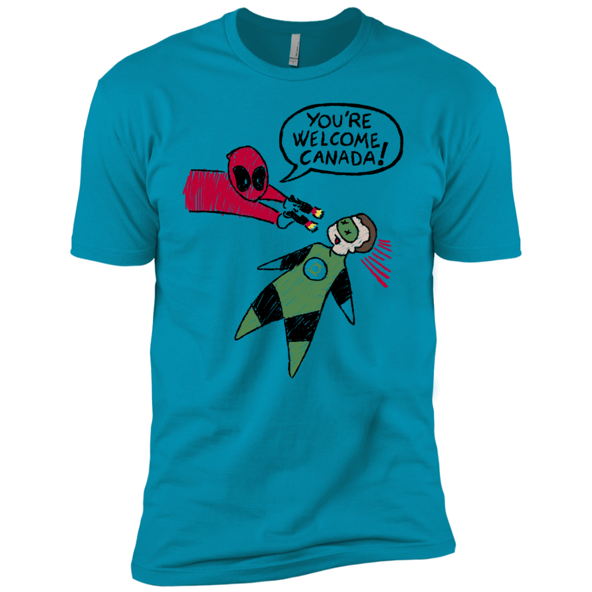 T-Shirts Turquoise / YXS Youre Welcome Canada Boys Premium T-Shirt