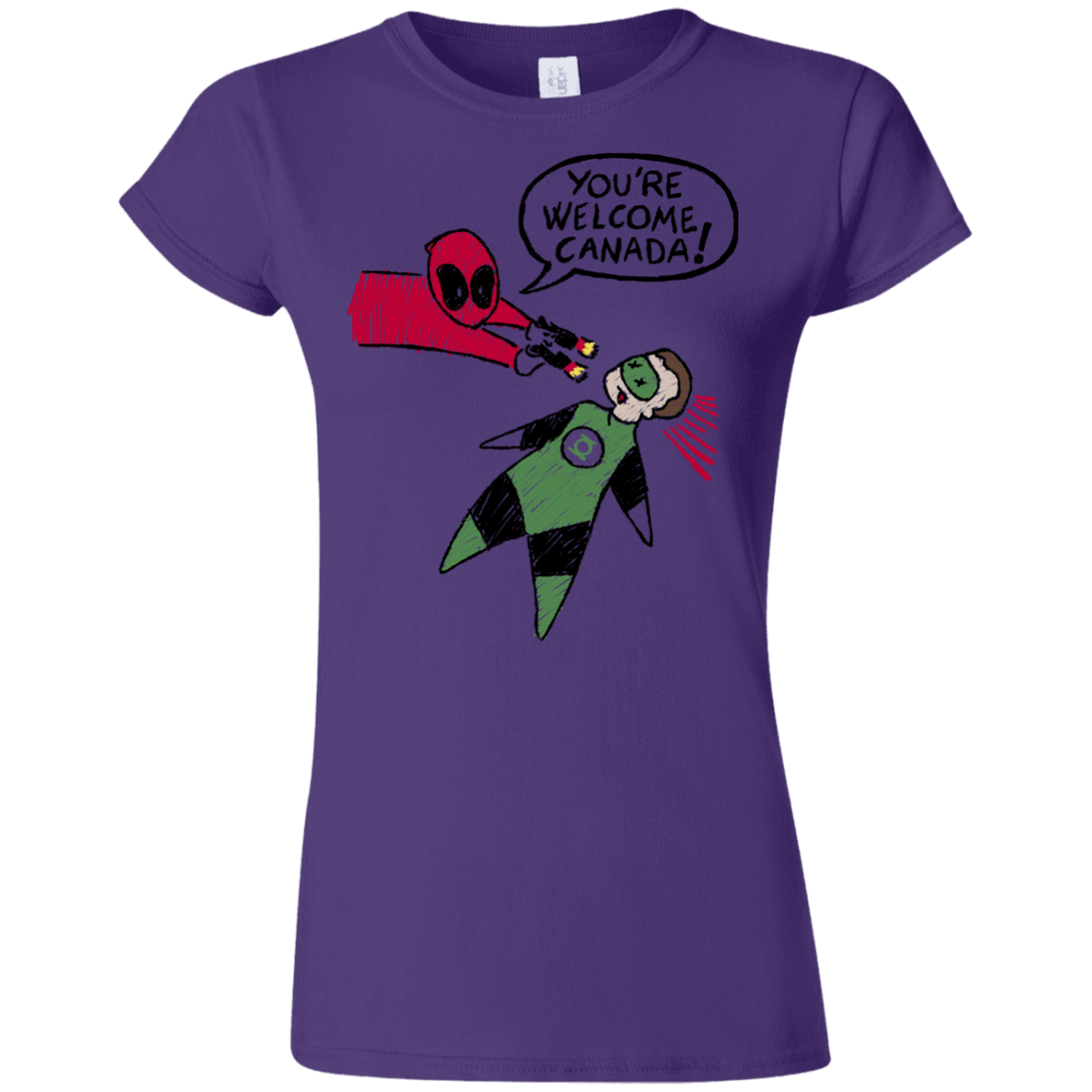 T-Shirts Purple / S Youre Welcome Canada Junior Slimmer-Fit T-Shirt