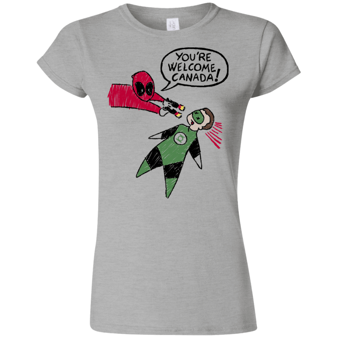 T-Shirts Sport Grey / S Youre Welcome Canada Junior Slimmer-Fit T-Shirt