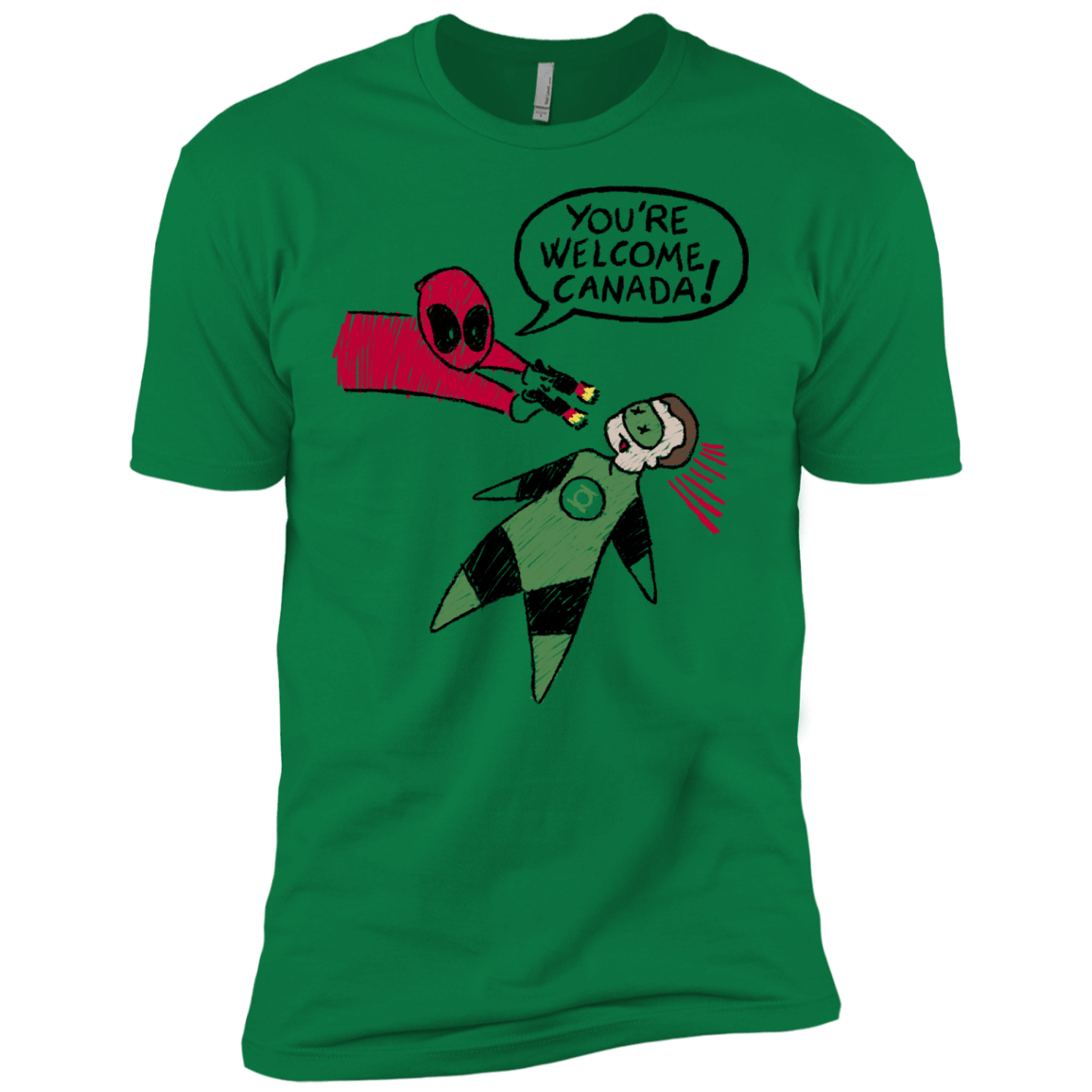 T-Shirts Kelly Green / X-Small Youre Welcome Canada Men's Premium T-Shirt