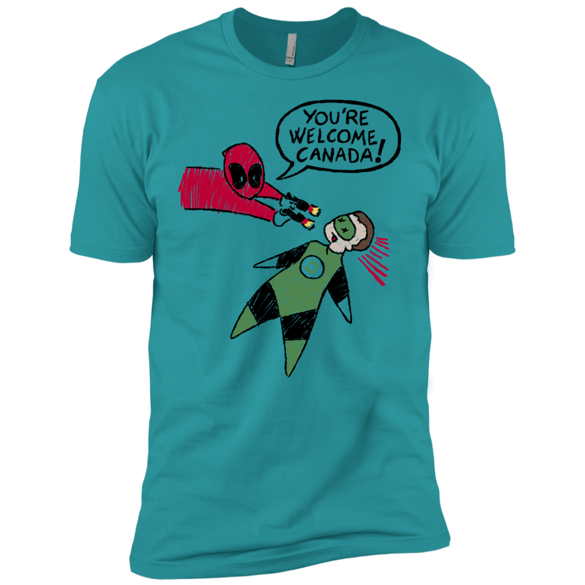 T-Shirts Tahiti Blue / X-Small Youre Welcome Canada Men's Premium T-Shirt