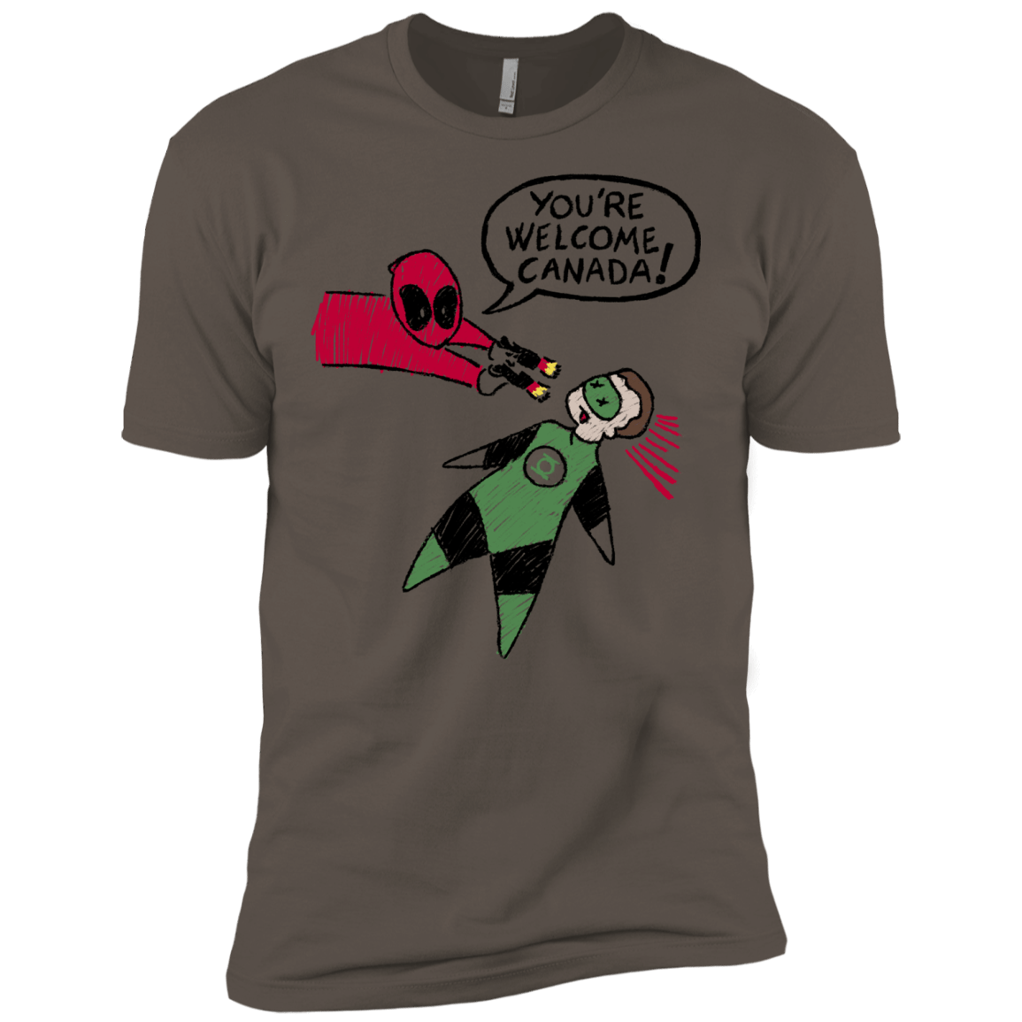 T-Shirts Warm Grey / X-Small Youre Welcome Canada Men's Premium T-Shirt