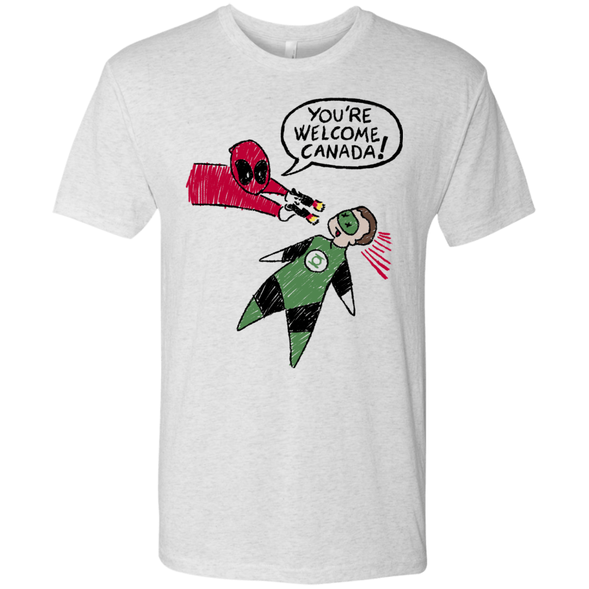 T-Shirts Heather White / S Youre Welcome Canada Men's Triblend T-Shirt