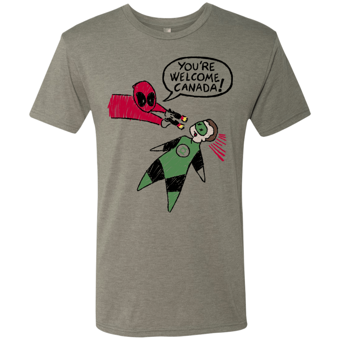 T-Shirts Venetian Grey / S Youre Welcome Canada Men's Triblend T-Shirt