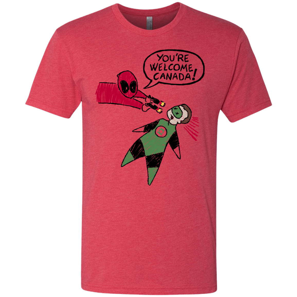 T-Shirts Vintage Red / S Youre Welcome Canada Men's Triblend T-Shirt