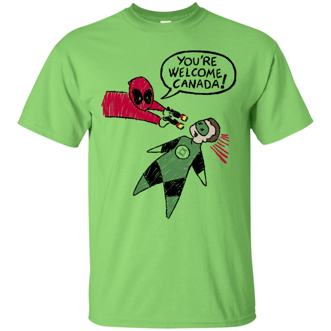 T-Shirts Lime / S Youre Welcome Canada T-Shirt