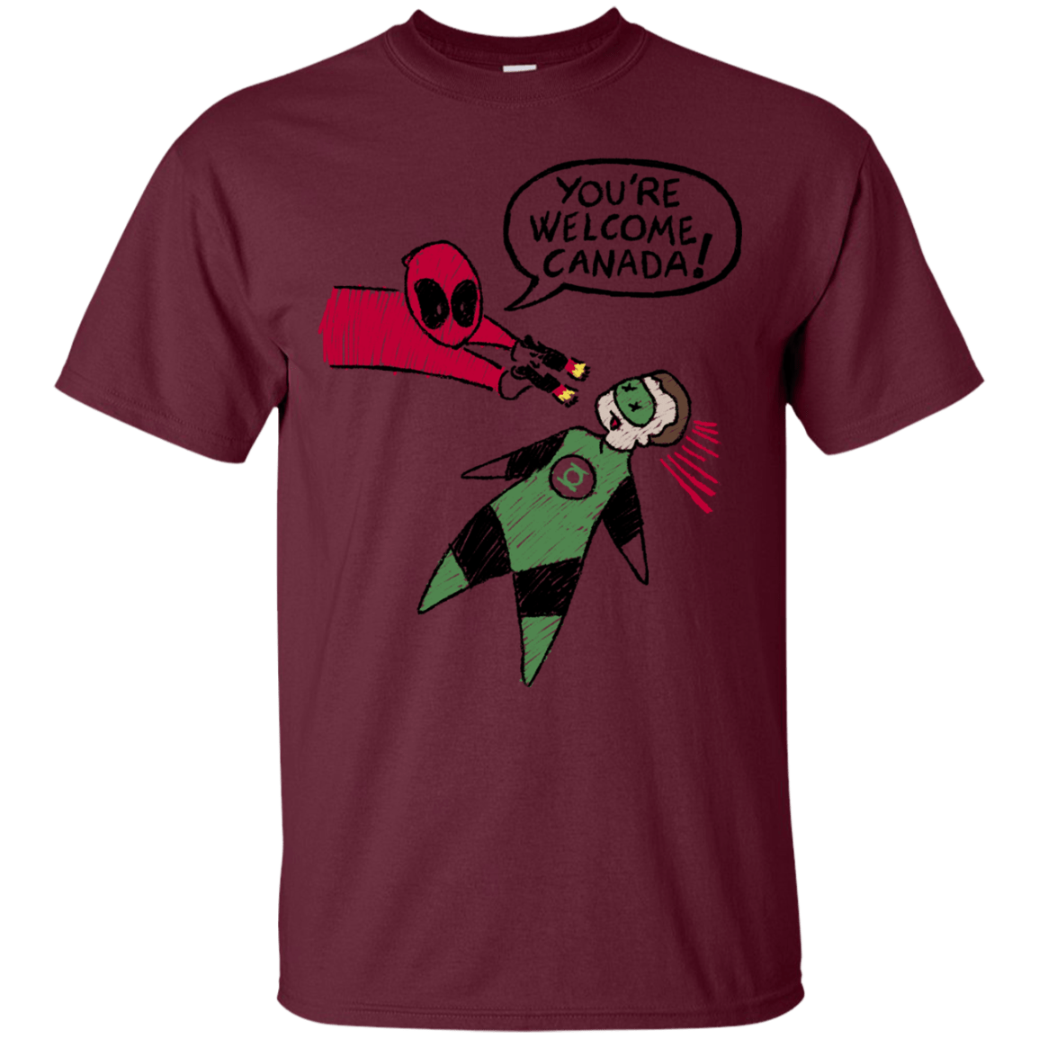 T-Shirts Maroon / S Youre Welcome Canada T-Shirt