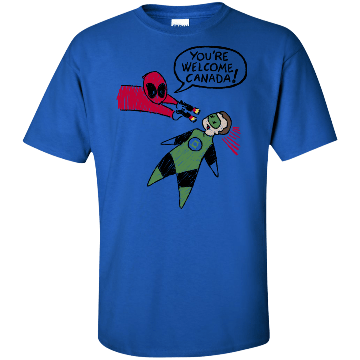 T-Shirts Royal / XLT Youre Welcome Canada Tall T-Shirt
