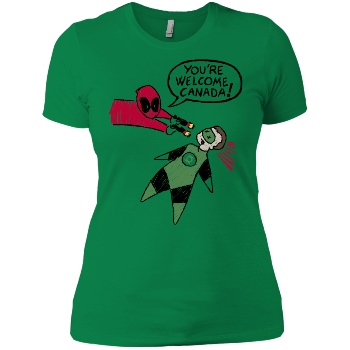 T-Shirts Kelly Green / X-Small Youre Welcome Canada Women's Premium T-Shirt
