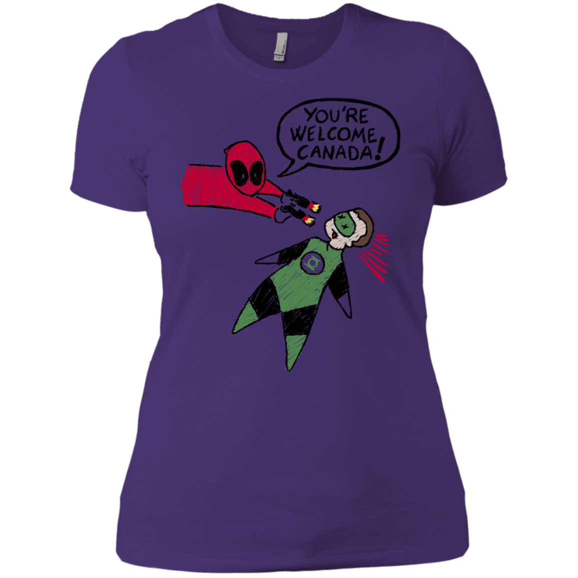 T-Shirts Purple Rush/ / X-Small Youre Welcome Canada Women's Premium T-Shirt