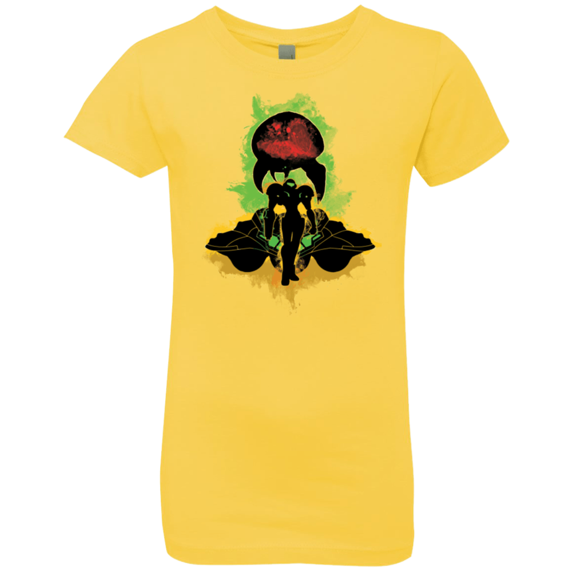 T-Shirts Vibrant Yellow / YXS Zebes Conflict Girls Premium T-Shirt