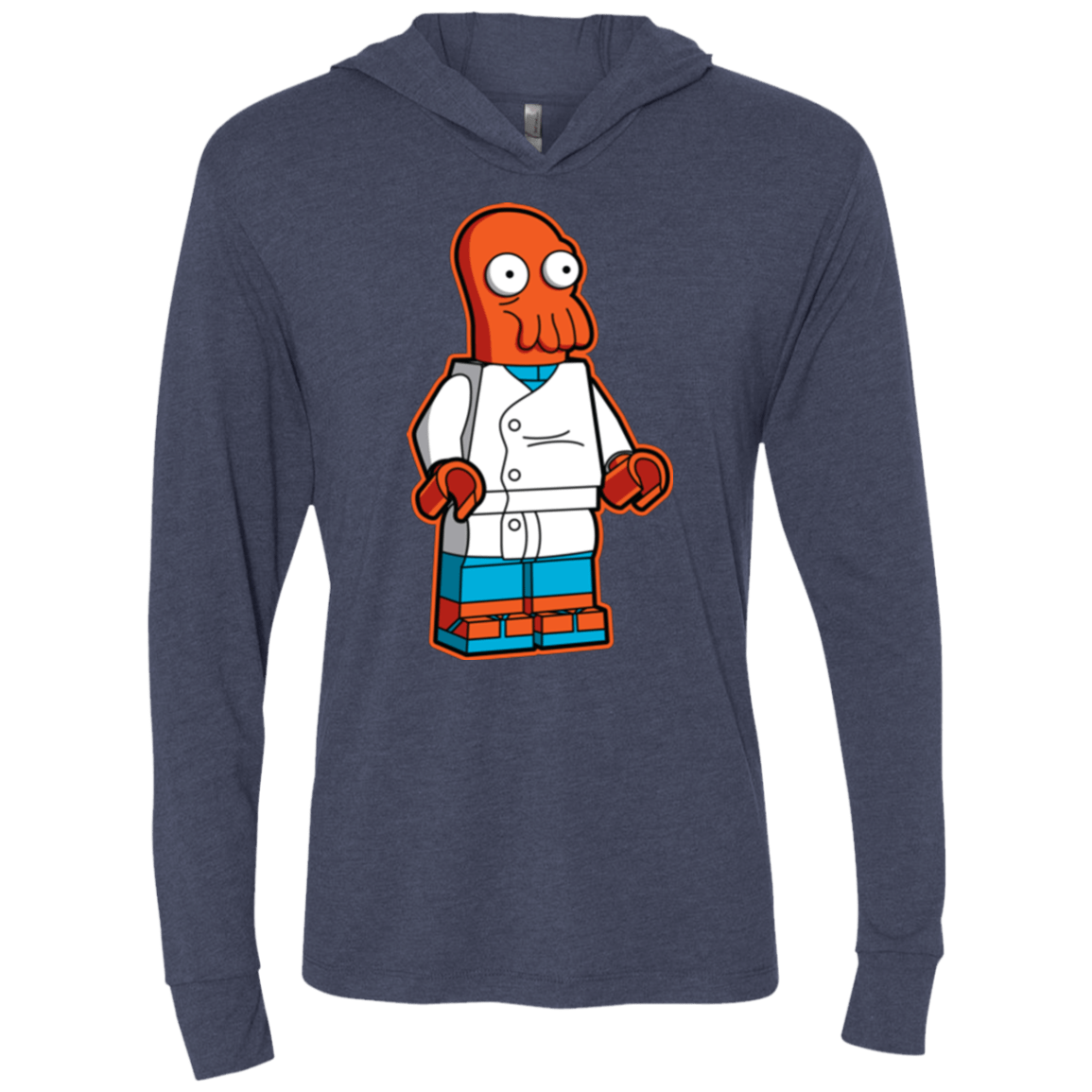 T-Shirts Vintage Navy / X-Small Zoidbrick Triblend Long Sleeve Hoodie Tee