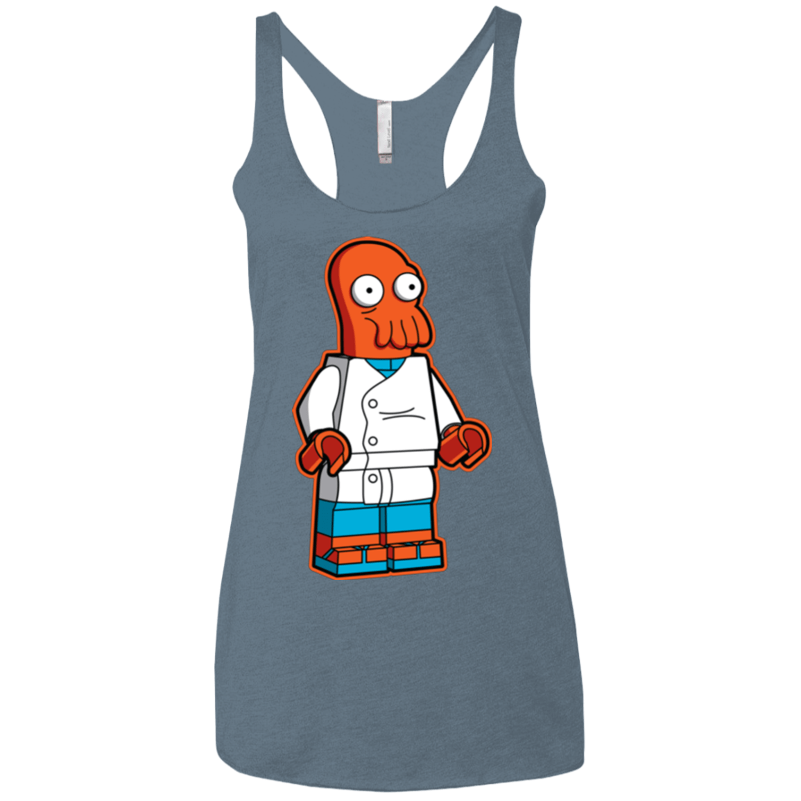 T-Shirts Indigo / X-Small Zoidbrick Women's Triblend Racerback Tank