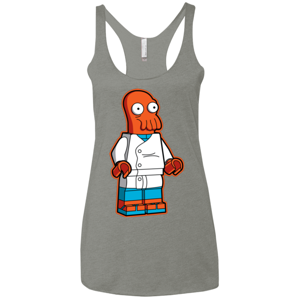 T-Shirts Venetian Grey / X-Small Zoidbrick Women's Triblend Racerback Tank