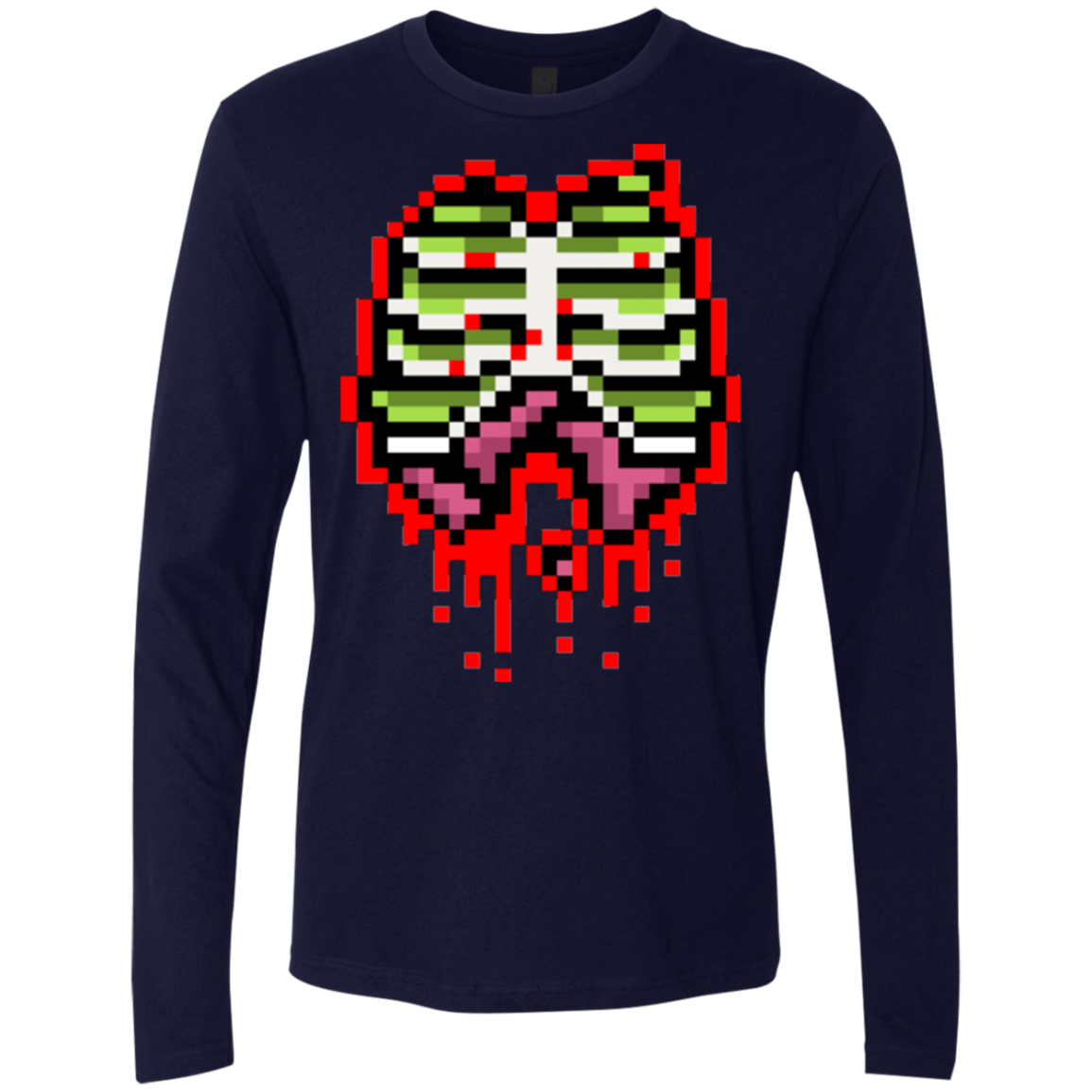 T-Shirts Midnight Navy / Small Zombie Guts Men's Premium Long Sleeve