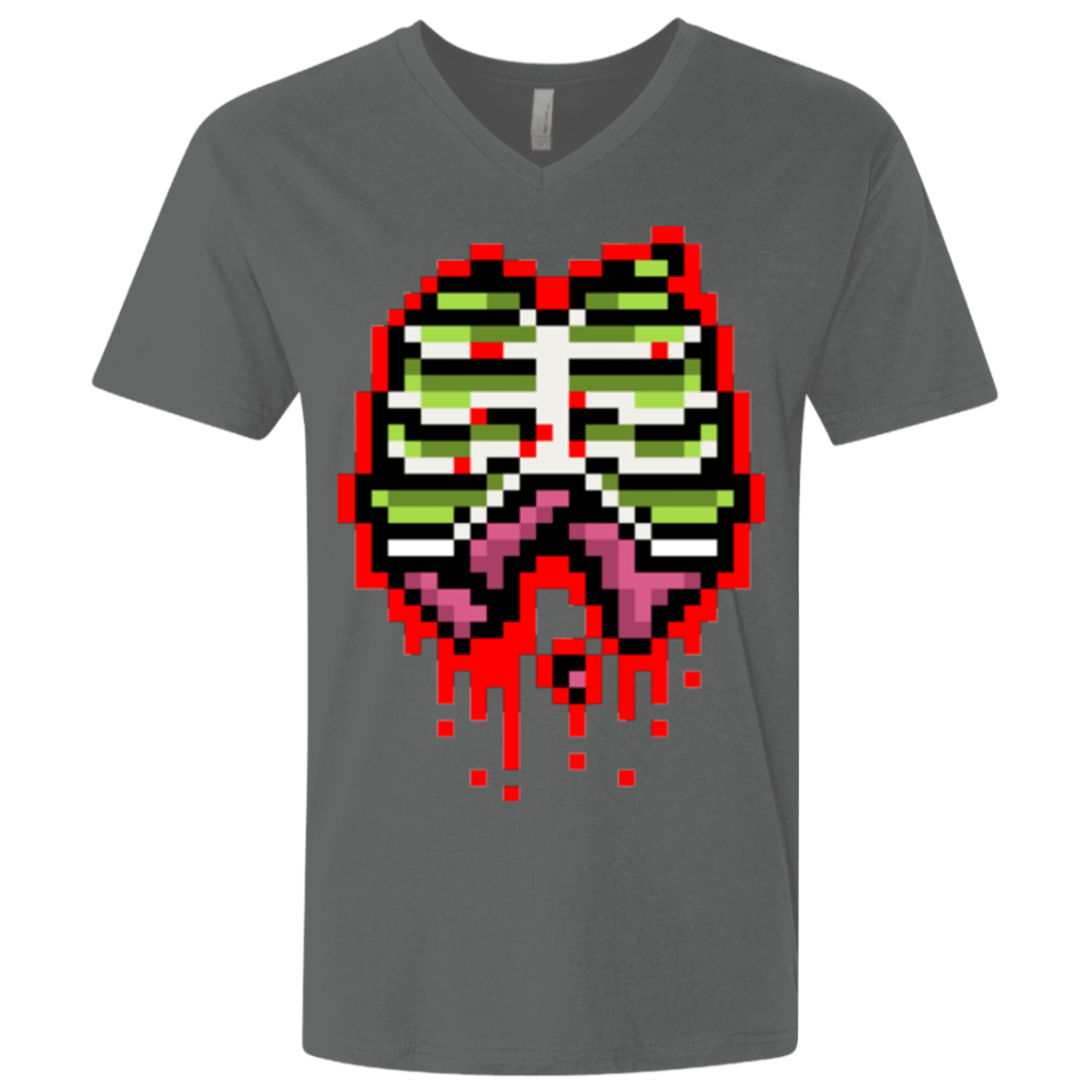 T-Shirts Heavy Metal / X-Small Zombie Guts Men's Premium V-Neck